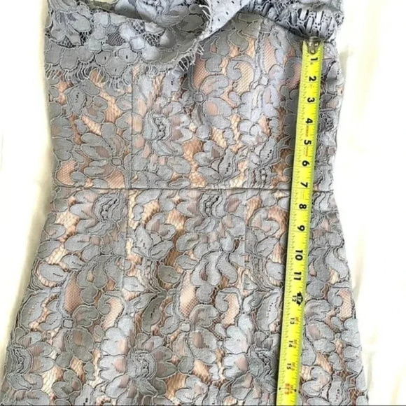 JARLO Adeline all over lace bandeau dress Gray - Picture 8 of 16